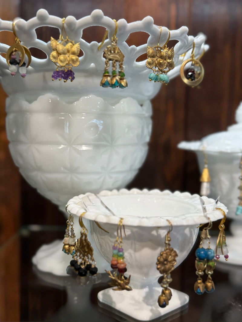 Jewelry Adorn Earringsonmilkglass
