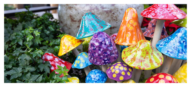 Virgils Art Glass Witch Fairy Balls