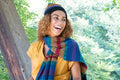 Gemstone Beanie Scarf Smiling 4