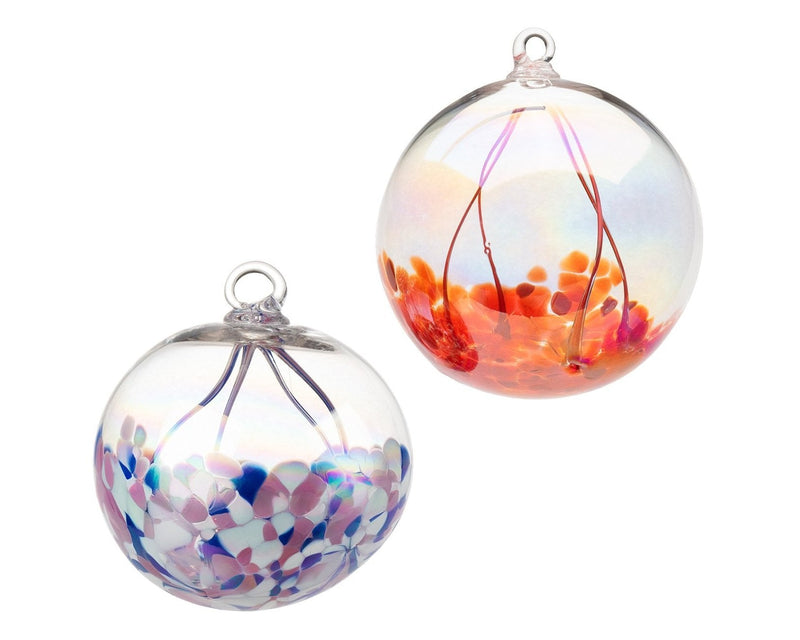 Virgils Art Glass Witch Fairy Balls